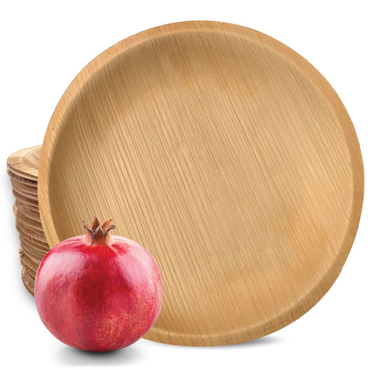 Verde Planet - 8" Round Palm Leaf Plate, USDA Certified, Compostable | Case of 200